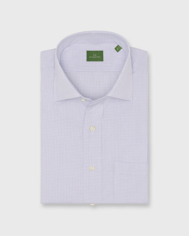 Otto Handmade Dress Shirt In Pink Check Poplin