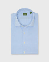 Spread Collar Sport Shirt In Dutch Micro Gingham Poplin