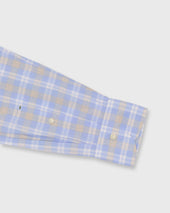 Otto Handmade Sport Shirt In Yellow White Plaid Poplin