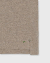 Court Polo In Heather Flax Pima Pique