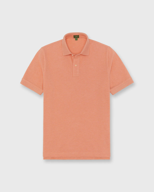 Court Polo in Heather Peach Pima Pique