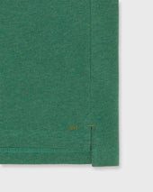 Court Polo In Heather Green Pima Pique