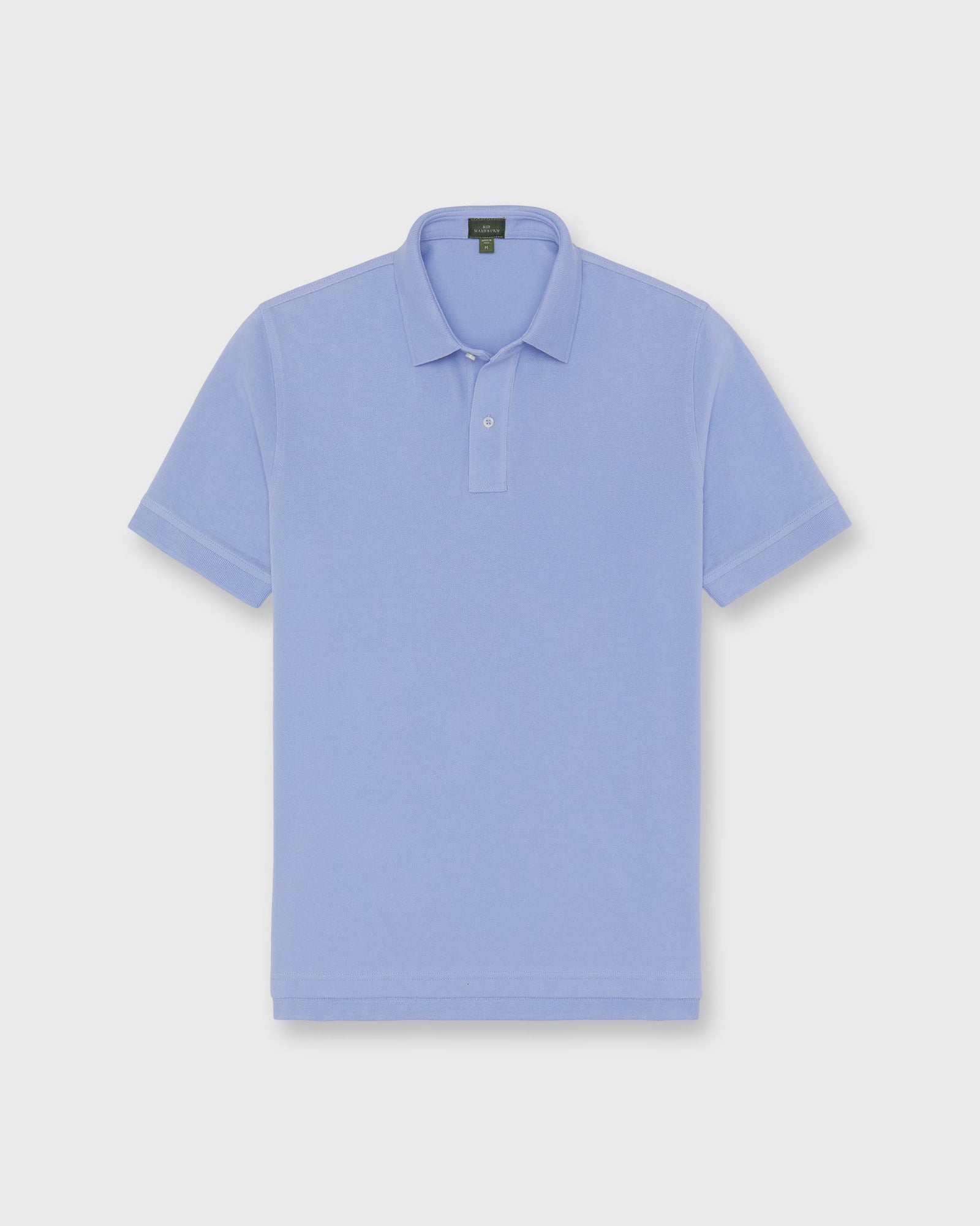 Court Polo in Light Blue Pima Pique