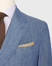 Virgil No 1 Double Breasted Jacket In Chambray