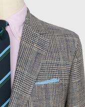 Ghost Blazer In Bone Seaglass Glen Plaid Hopsack