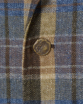 Ghost Blazer In Brown Tan Rustic Hopsack