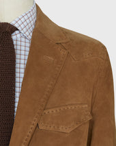 Ghost Rider Jacket In Snuff Suede