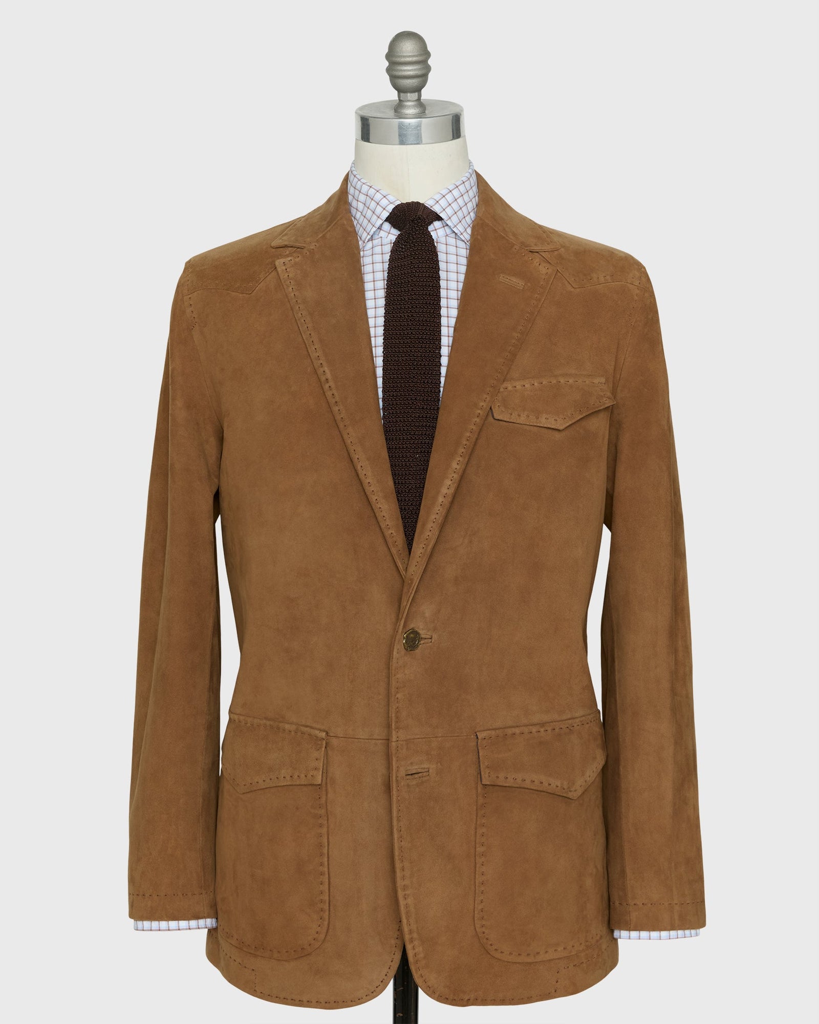 Ghost Rider Jacket In Snuff Suede