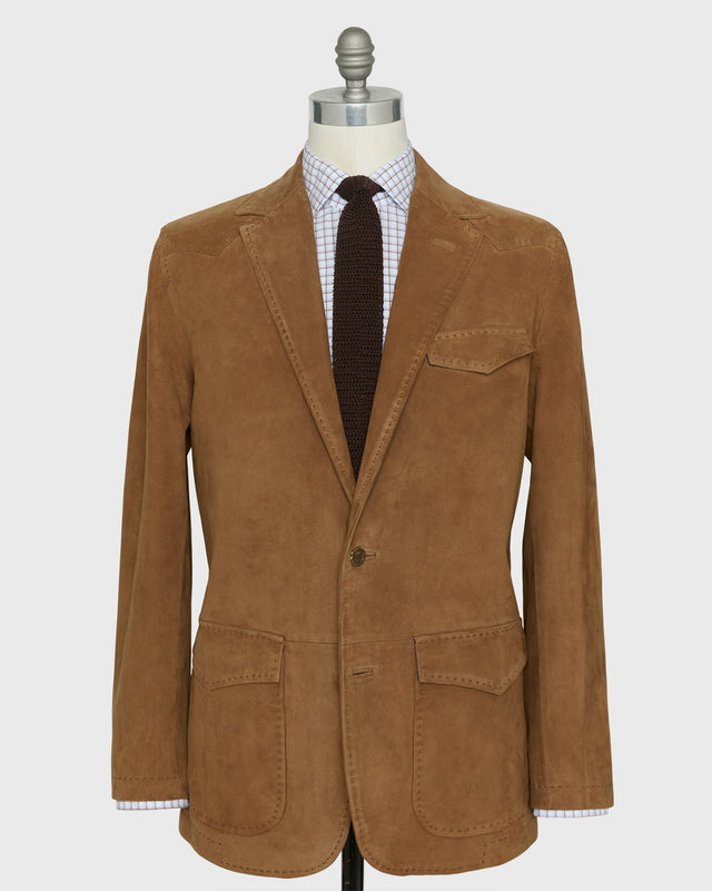 Ghost Rider Jacket In Snuff Suede