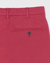 Garment Dyed Sport Trouser In Red Summer Poplin