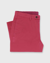 Garment Dyed Sport Trouser In Red Summer Poplin