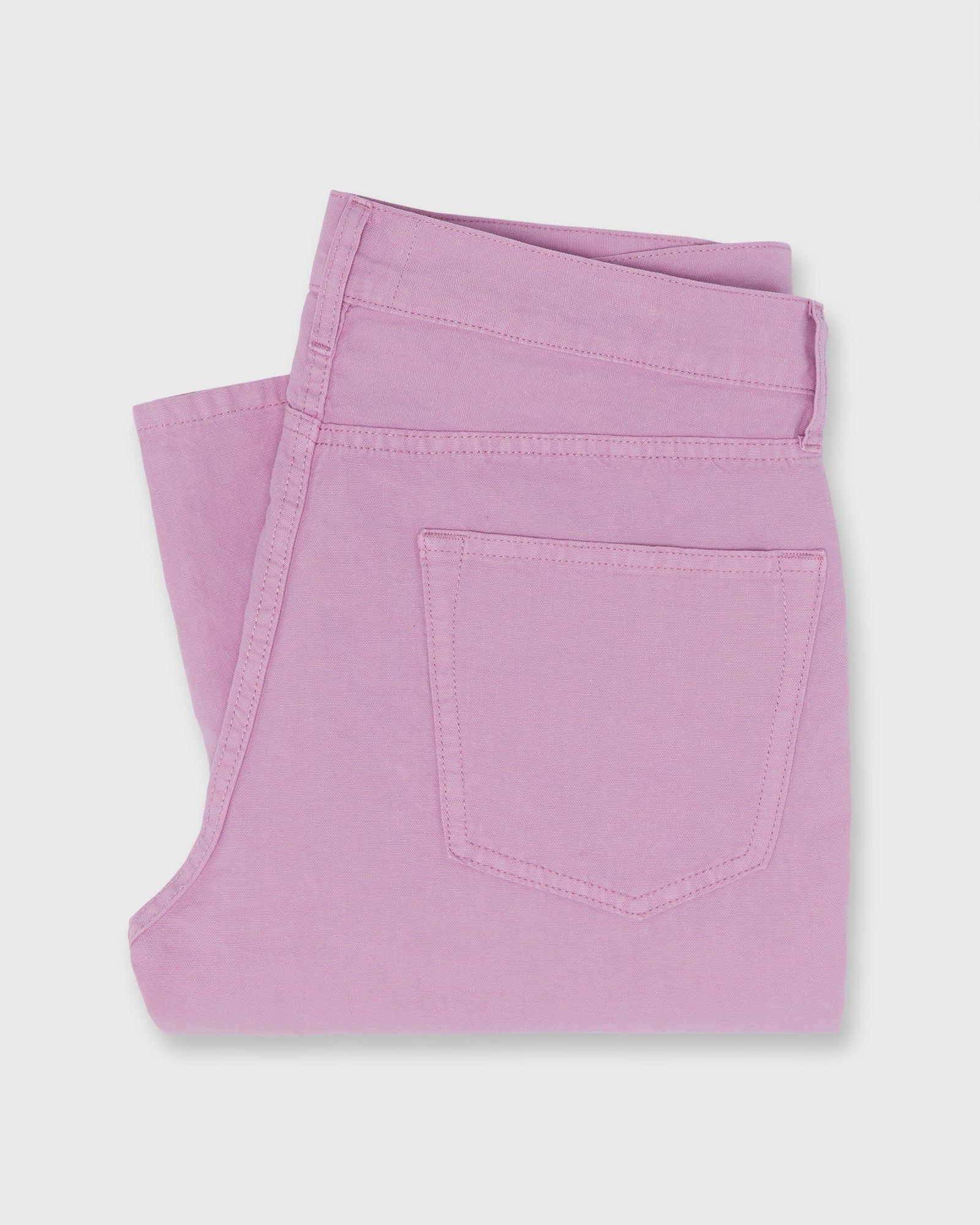Slim Straight 5-Pocket Pant in Orchid Canapa Canvas