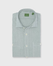 Marquez Shirt In Green Seersucker
