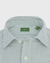 Marquez Shirt In Green Seersucker