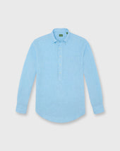 Button Down Popover Sport Shirt In Seaglass Linen