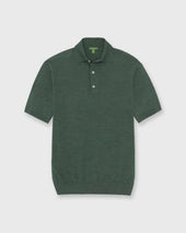 Hyannis Polo Sweater In Lovat Escorial Wool