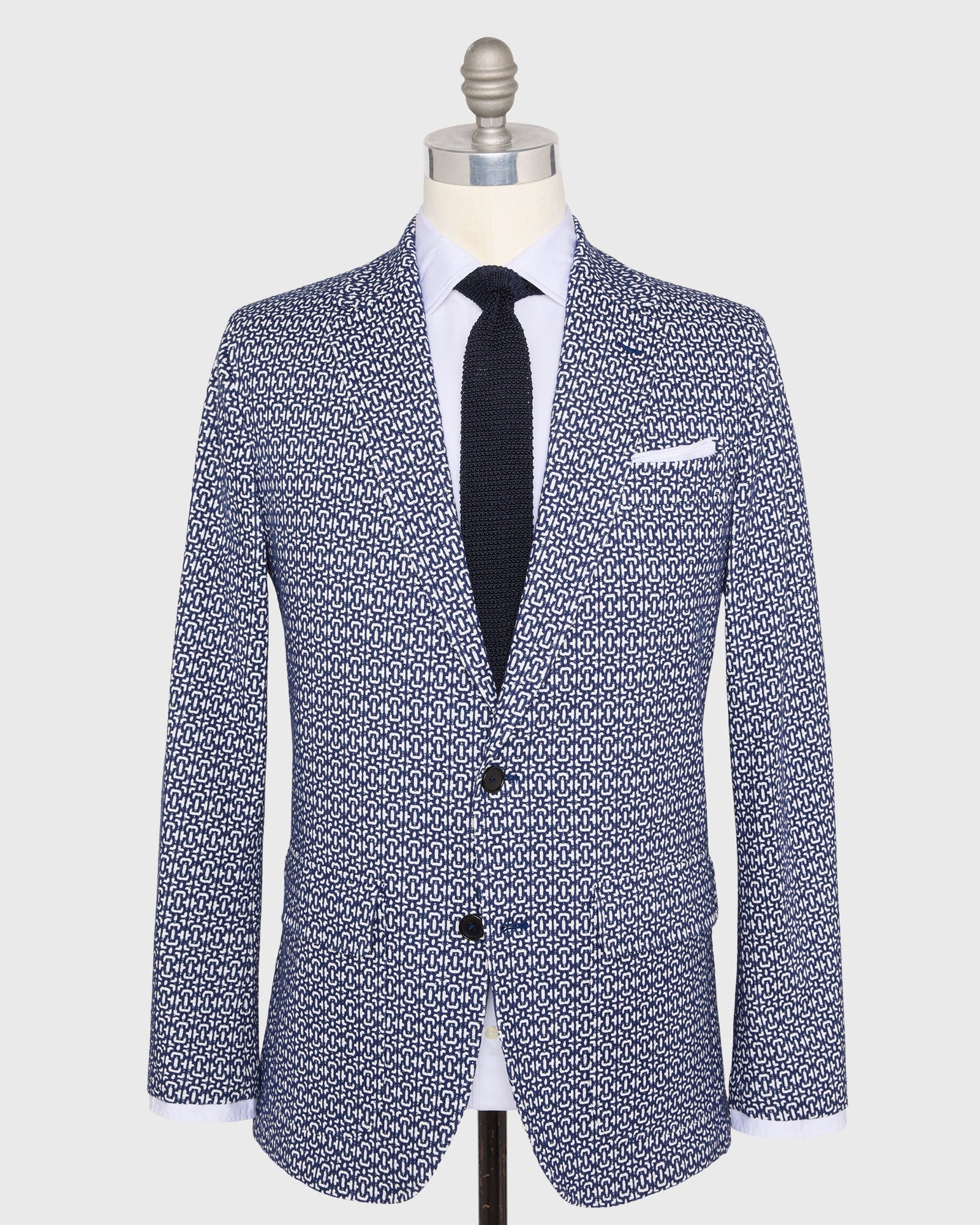 Butcher Jacket In Bone Jacquard