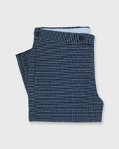 Side Tab Sport Trouser In White Dot Jacquard