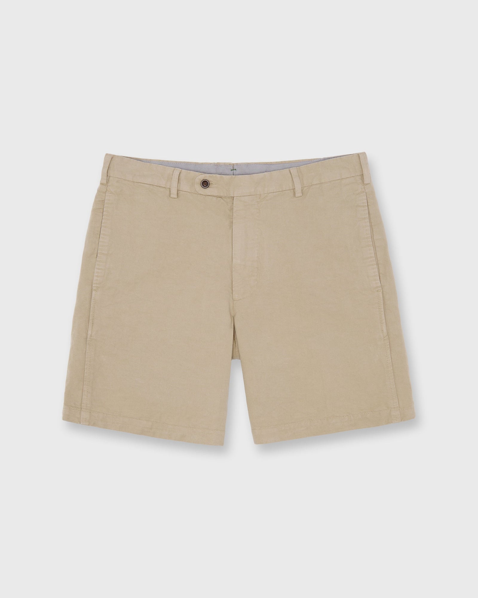 Garment-Dyed Short in Sand Cotolino Twill