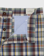 Field Pant In Bone Orange Madras