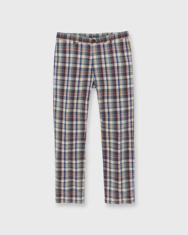 Field Pant in Navy/Bone/Orange Madras