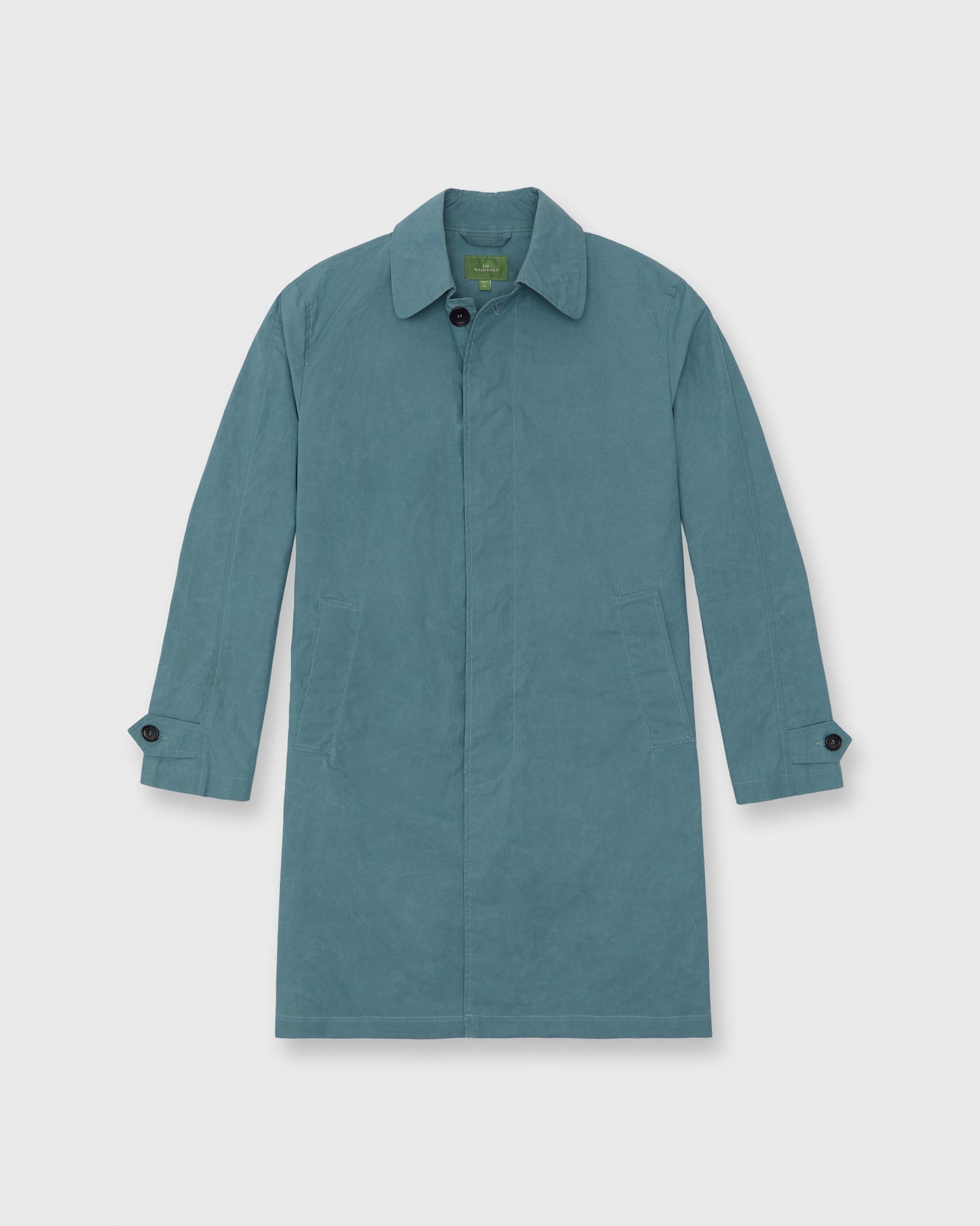 Traveler S Trench In River Dry Waxed Poplin