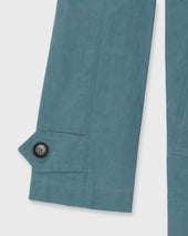 Traveler S Trench In River Dry Waxed Poplin