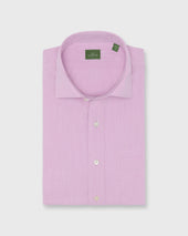 Spread Collar Sport Shirt In Orchid Salt Washed Chambray