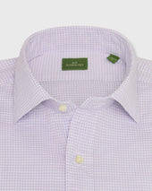 Spread Collar Sport Shirt In Graph Check Cotolino