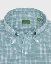 Button Down Sport Shirt In Lovat Bone Check Oxford