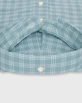Button Down Sport Shirt In Lovat Bone Check Oxford