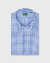 Button Down Sport Shirt In Sky Gingham Poplin