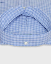 Button Down Sport Shirt In Sky Gingham Poplin