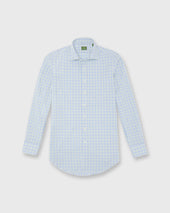Otto Handmade Sport Shirt In Green Gingham Poplin