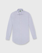 Otto Handmade Sport Shirt In Peach White Check Poplin