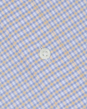 Otto Handmade Sport Shirt In Peach White Check Poplin