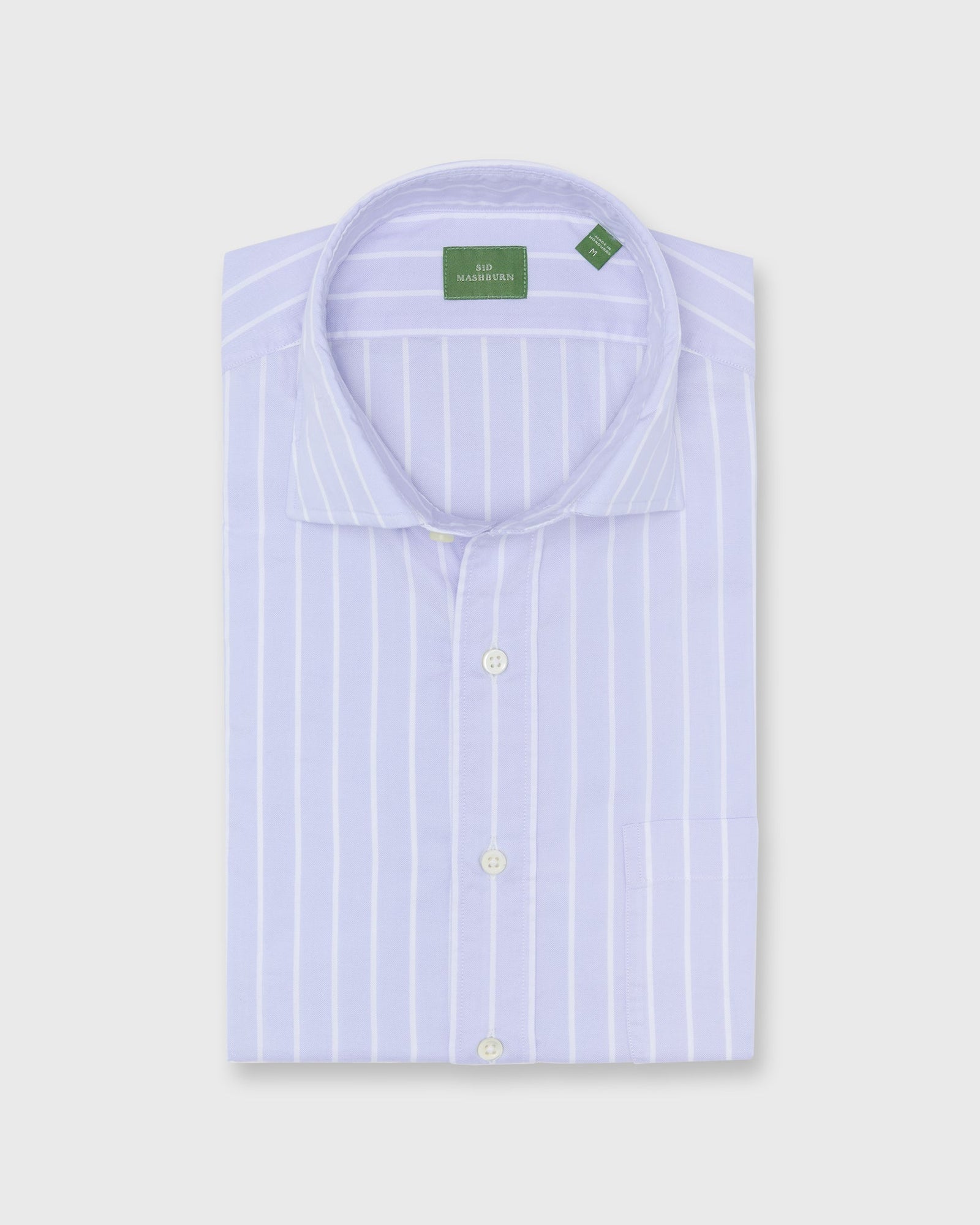 Spread Collar Sport Shirt In Sky Lightweight Oxford