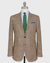 Virgil No 3 Jacket In Oat Houndstooth Hopsack