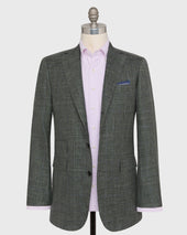 Virgil No 4 Jacket In Flax Plaid Hopsack