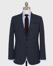Virgil No 4 Suit In Char Glen Plaid Tropical Wool