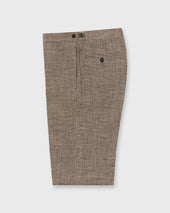 Side Tab Dress Trouser In Oat Houndstooth Hopsack