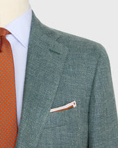 Virgil No 3 Jacket In Lovat Hopsack