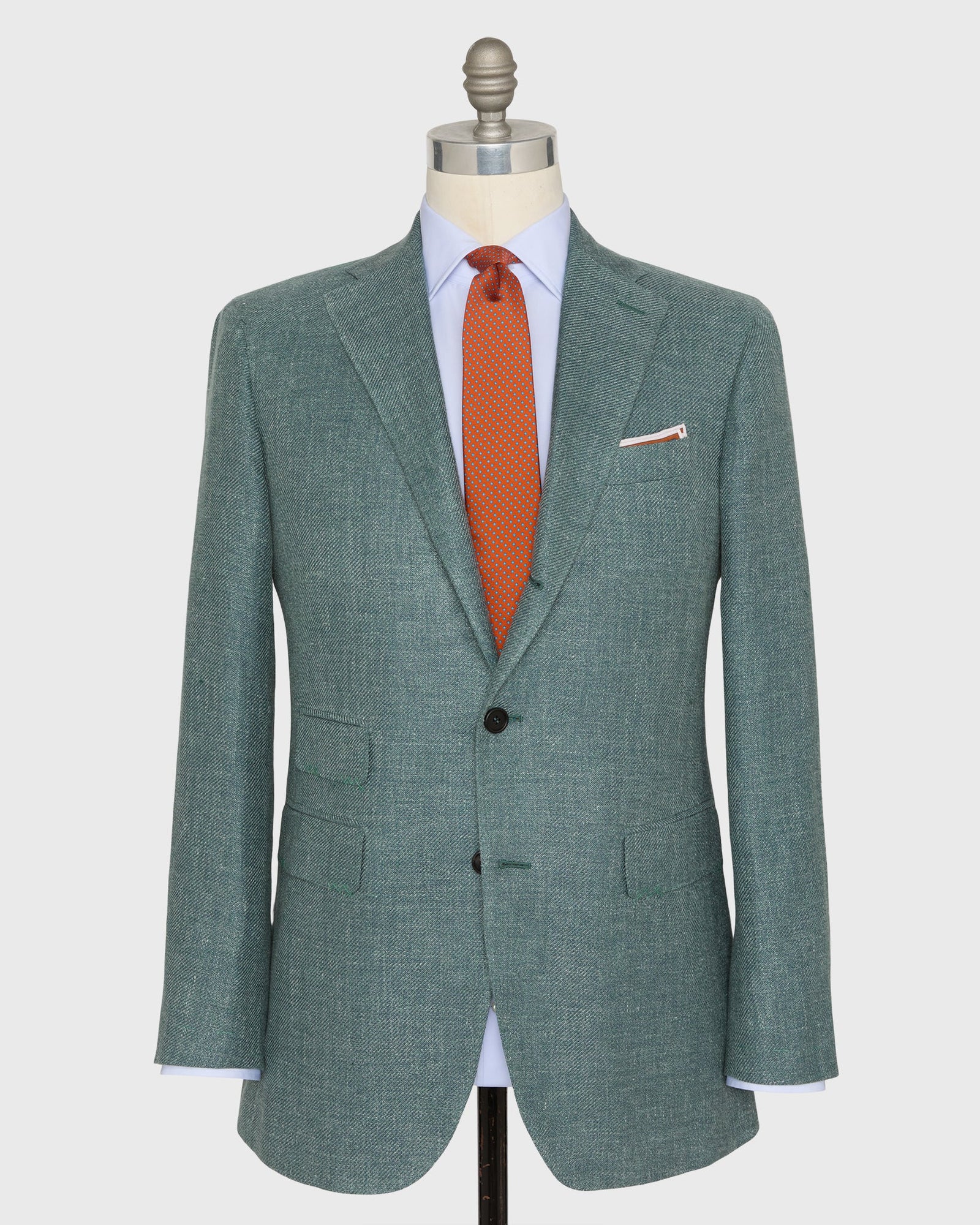 Virgil No 3 Jacket In Lovat Hopsack
