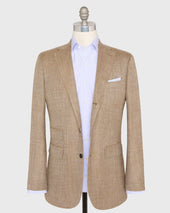 Virgil No 3 Jacket In Mocha Oat Hopsack