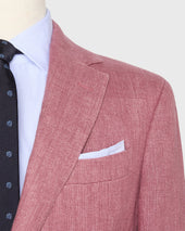 Kincaid No 2 Jacket In Pink Hopsack