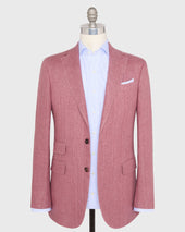 Kincaid No 2 Jacket In Pink Hopsack