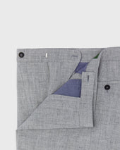 Ghost Trouser In Pearl Grey Rustic Hopsack