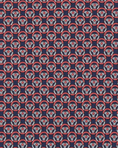 Silk Print Tie In Red Wheel