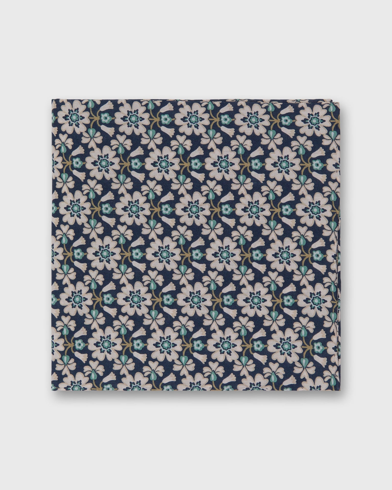 Cotton Print Pocket Square In Pacific Pink Aegean Macsen Liberty Fabric