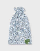 Button Front Boxer Short In Navy Wild Woodland Liberty Fabric